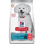 Hill's Суха храна за израснали кучета от малки породи Hill's Science Plan Canine Hypoallergenic Small & Mini Adult, със сьомга, 1.5 кг