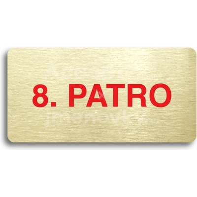 ACCEPT Piktogram 8. PATRO - zlatá tabulka - barevný tisk bez rámečku