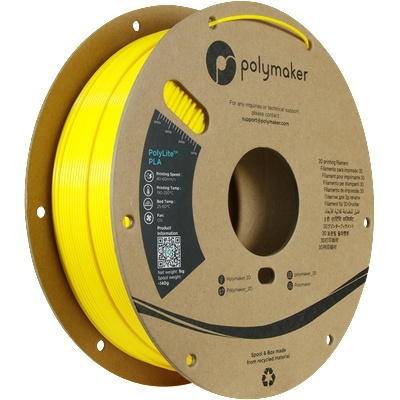 Polymaker PolyLite Silk PLA Yellow - 1, 75 mm / 1000 g (PA03016)