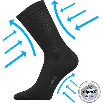 Lonka Zdravotní ponožky KOOPER černá