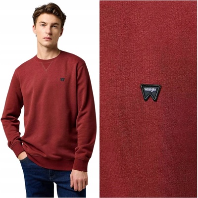 Wrangler Regular Sign Off Crew 112371464 červená