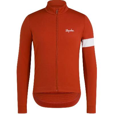 Pánska zimná cyklistická bunda Rapha Men's Core Winter Jacket - paprika / white M