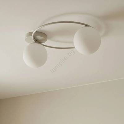 Emibig Таванно осветително тяло SOPRA 2xE14/10W/230V бежово/бяло (EB0313)