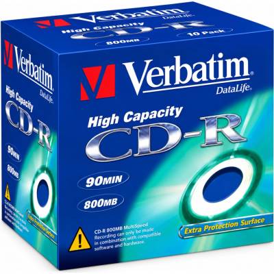Verbatim CD-R 800MB 40x, AZO, jewel box, 10ks (43428)