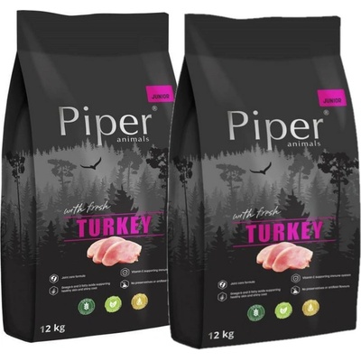 Dolina Noteci Piper Animals Junior s krůtou 2 x 12 kg