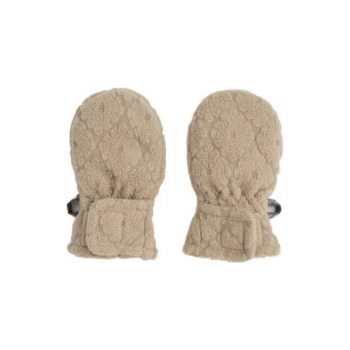 Lodger dětské fleecové rukavice Mittens Folklore Fleece Beige béžová