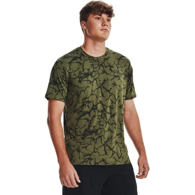 Under Armour Men's UA Rush Energy Print short sleeve Marine OD green black