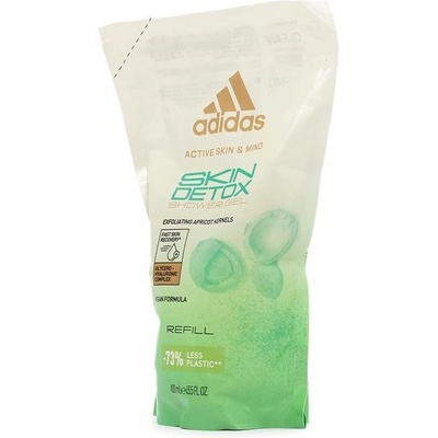 Adidas Skin Detox exfoliačný sprchový gél náhradná náplň 400 ml