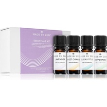 MADE BY ZEN Essentials esenciálny vonný olej 10 ml + esenciálny vonný olej 10 ml + esenciálny vonný olej 10 ml + esenciálny vonný olej 10 ml