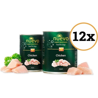 Nuevo Dog Adult Chicken 12 x 400 g