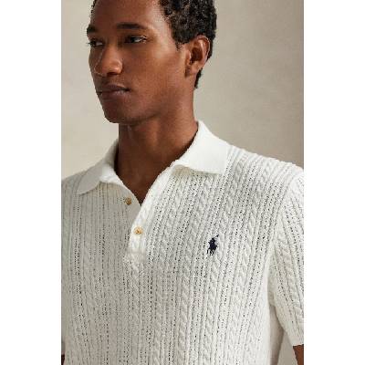 Памучна тениска с яка Polo Ralph Lauren (710B13893)