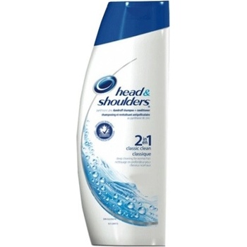 Head & Shoulders Classic Clean 2 v 1 šampón proti lupinám čistý a šetrný k vlasovej pokožke 400 ml