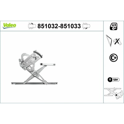 Mechanizmus zdvíhania okna VALEO 851033