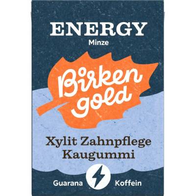 Birkengold Energy Xylitol žvýkačky pro zubní péči s mátou - 28 g