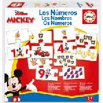 Educa Образователен пъзел, Educa, Mickey and Friends, Числа, 40 части
