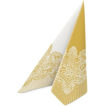PAW Airlaid AAN002290 Reverse Royal Lace Gold-White servítka 40x40cm