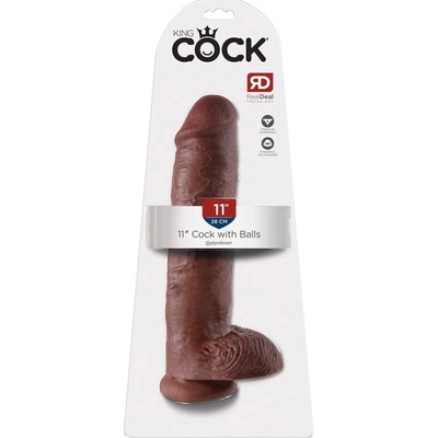 King Cock Model 28 cm hnedý