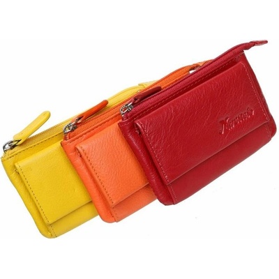 Kľúčenka MERCUCIO z nappa kože s 2 krúžkami oranžová