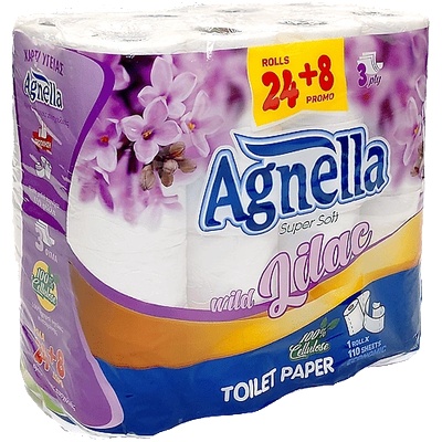 Agnella - Люляк Тоалетна хартия 24+8бр (0393003-33)