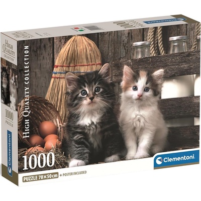 Clementoni Пъзел Clementoni от 1000 части - Прекрасни котенца (39943)