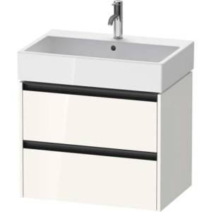 Duravit Ketho. 2 - Шкафче за умивалник 55x68x46 см, 2 чекмеджета, лъскаво бяло K25276022220000 (K25276022220000)