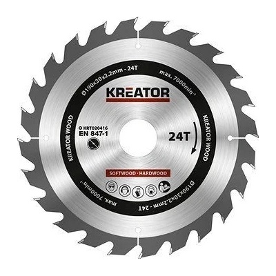 Kreator KRT020416, 190mm Pílový kotúč na drevo