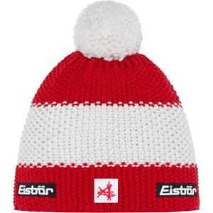 Eisbär Зимна шапка (beanie) Eisbär Star Pompon Ski Austria Beanie - Ketchup / White / Ketchup - размер One Size (904-5502-0511)
