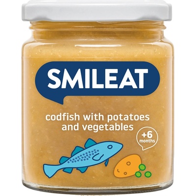 Smileat BIO treska s brambory a zeleninou s extra panenským olivovým olejem 230 g
