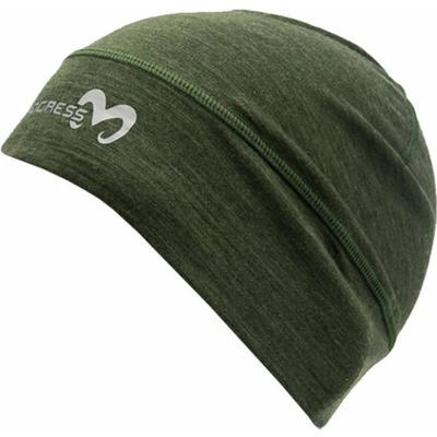 Progress beanie Merino khaki melír
