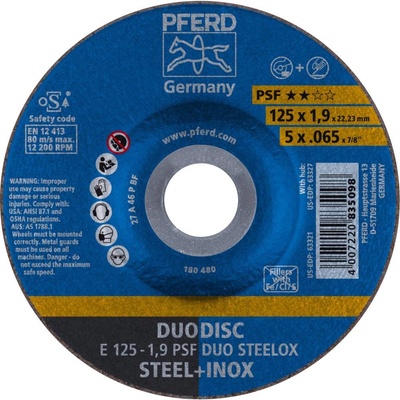 Pferd Brusný kotouč lomený 125 x 22.23 mm 62012630 10 ks