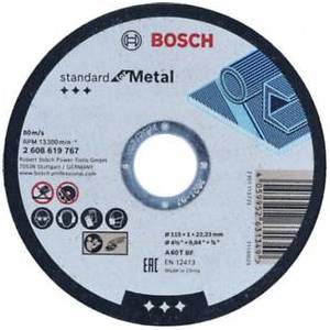 Bosch Режещ диск Standard for Metal 115 x 1 x 22, 23 мм, прав 2608619767 (2608619767)
