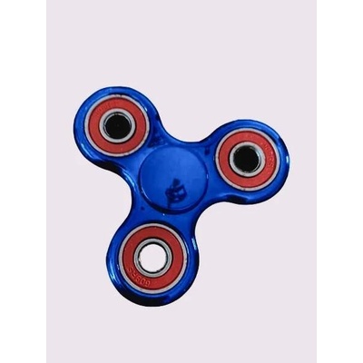 4ložiskový Fidget Spinner modrý s červenými ložisky