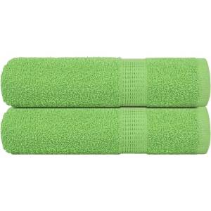 vidaXL Кърпи за ръце FROGN 2 бр. ябълково зелени 50x100 см 360 г/м2 (137022)