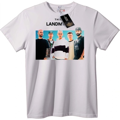 NOONEBRAND Тениска The Landmine Band - 2XL, White