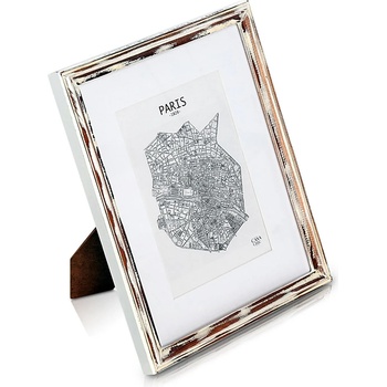Image 1 of Casa Chic Lancaster, рамка за картини, правоъгълна, снимки 24, 8 x 19, 3 cm, паспарту, дърво (ANTIC-10x8-BWNWHT) (ANTIC-10x8-BWNWHT)