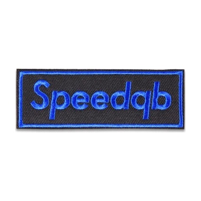 SPEEDQB BOX LOGO NÁŠIVKA - ROYAL speedQB