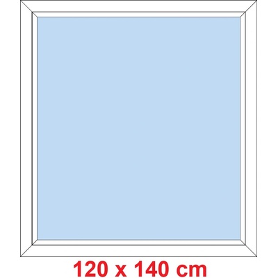 Soft Plastové okno 120x140 cm FIX neotevíravé Bílá