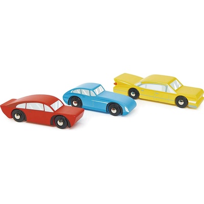 Tender Leaf Toys Retro Cars, Auto, 3 rok/roky, Dřevo, Modrá, Červená, Žlutá
