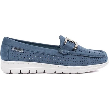 Goodin Praktické dámské mokasíny modré bez podpatku