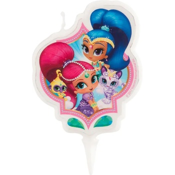 Image 1 of Dekora Свещ за рожден ден - Shimmer and Shine 7см