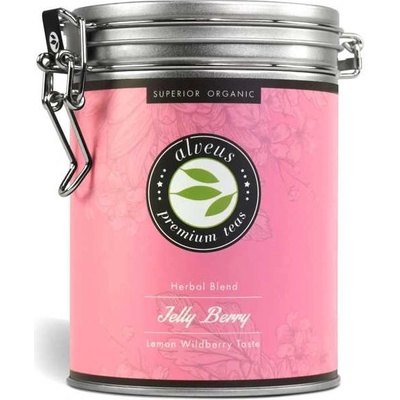Alveus Bio prémiová čajová směs rooibos a ovoce Jelly Berry v dóze 150 g