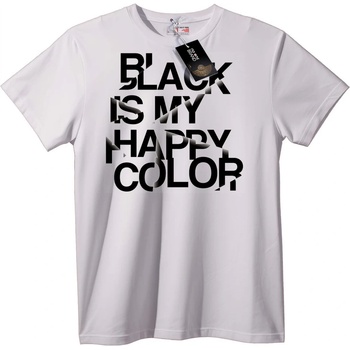 NOONEBRAND Тениска Черният е моят щастлив цвят - L, Black