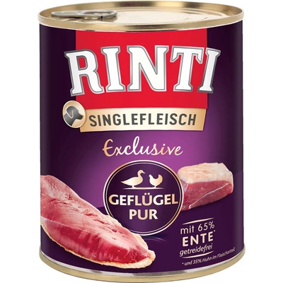 RINTI 24x800г Exclusive чисто птиче месо RINTI Singlefleisch за кучета
