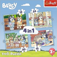 TREFL Bluey a její svět 4v1 12,15,20,24 dílků