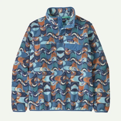 Patagonia W's LW Synch Snap-T P/O modrá