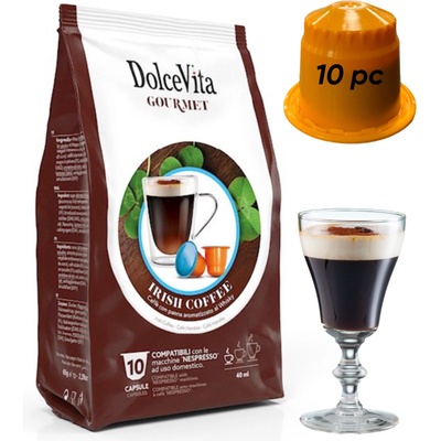 Dolce Vita Nespresso капсули Italfoods Dolce Vita Cappuccino с ИРЛАНДСКИ КРЕМ 10 броя