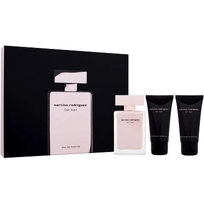 Narciso Rodriguez For Her EDP 50 ml + sprchový gel 50 ml + tělové mléko 50 ml dárková sada