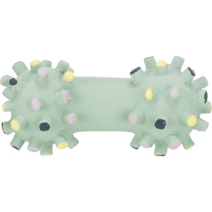 TRIXIE Junior Mini Dumbbell - Забавна играчка за подрастващи кучета - латексов кокал, 10 см
