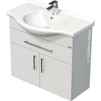Intedoor skříňka s umyvadlem IDEAL, ID 85 1Z 2D 70 Dub Kendal přírodní