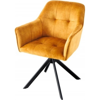 Ainnde Loft II tmavě žlutá samet 2 ks